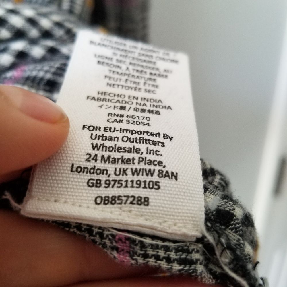 Free People Plaid Break My Stride Top Blouse Small - Picture 4 of 10